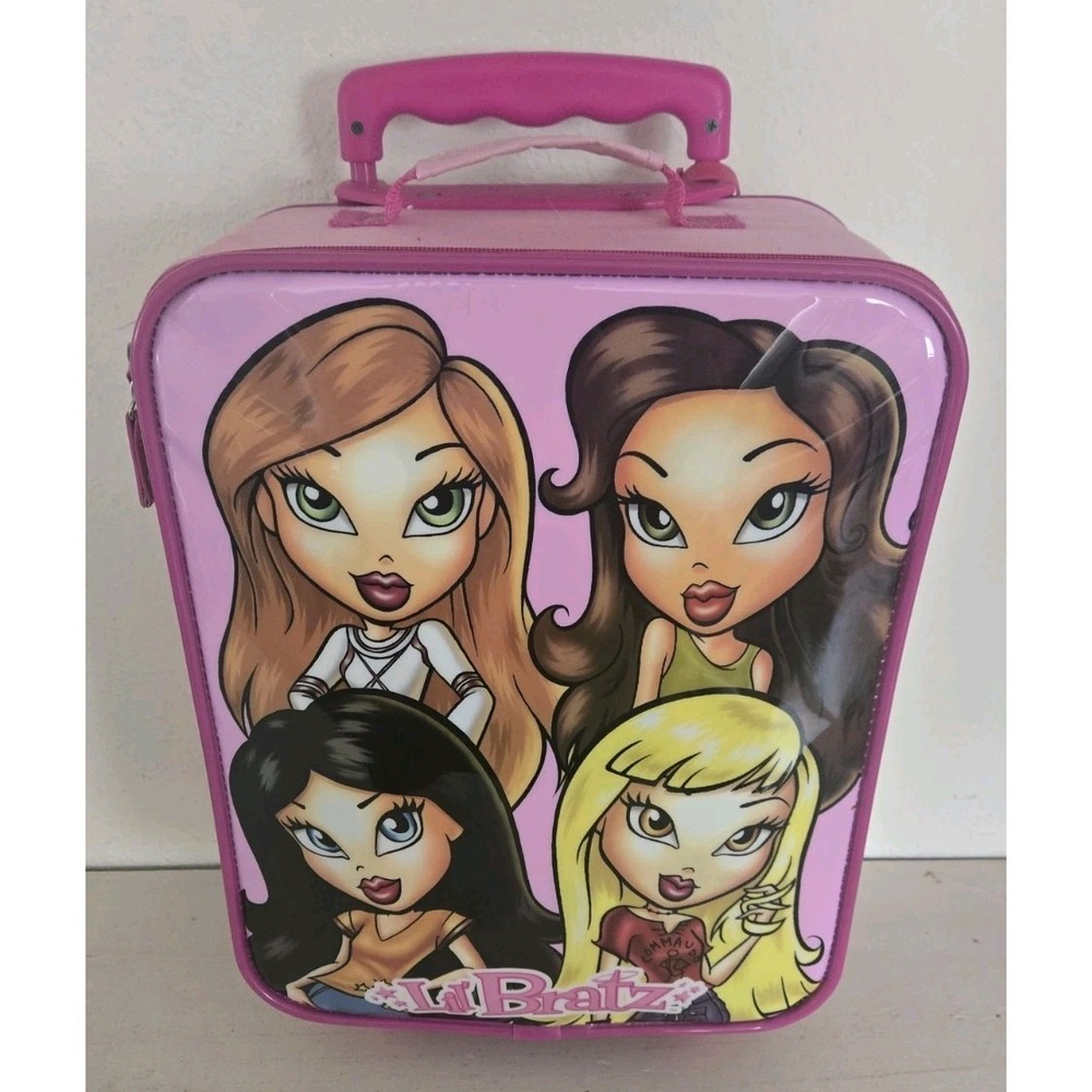 LilBratz Cosmetic Rolling Wheeled Suitcase Y2k Travel Carry On Luggage 2005